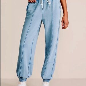 Lou & Grey Light Blue Drawstring Joggers